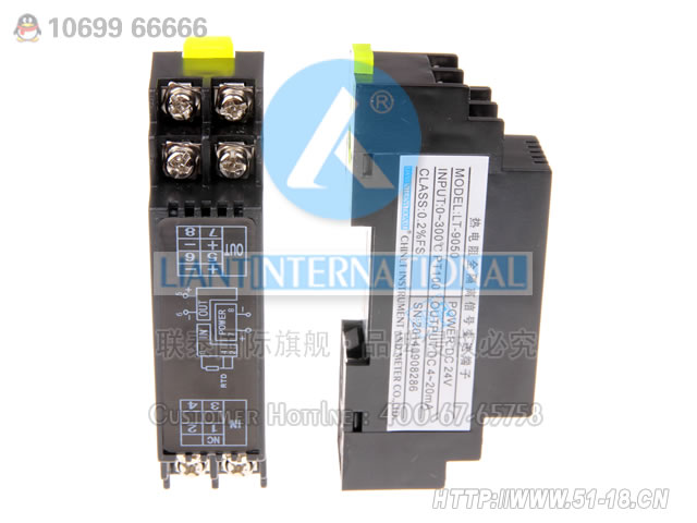 LT-9010(WS9010) 热电阻全隔离信号变送端子 